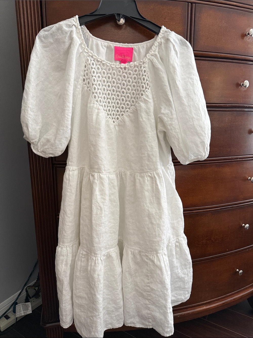 Lilly Pulitzer Charlet Short Sleeve dress in Resort White - Picture 2 of 5